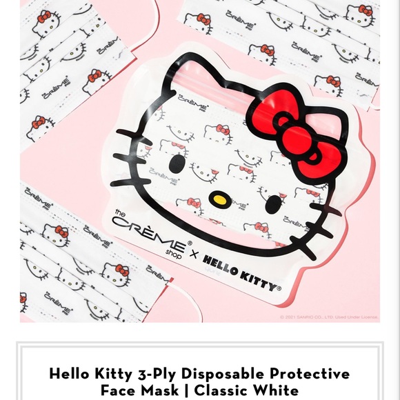 the crème shop Accessories - 🆕 creme - hello kitty face mask